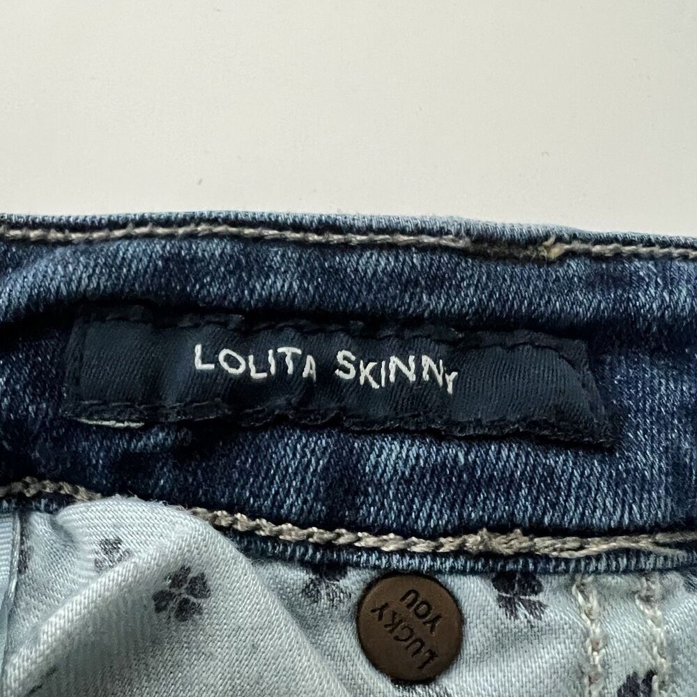Lucky Brand Lolita Skinny Stretch Women’s Blue Jeans 8/29 Ankle - Picture 9 of 11